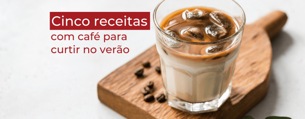 café verão gelado bebida